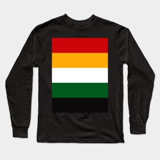 Bold Color Bands in Rainbow Style Long Sleeve T-Shirt